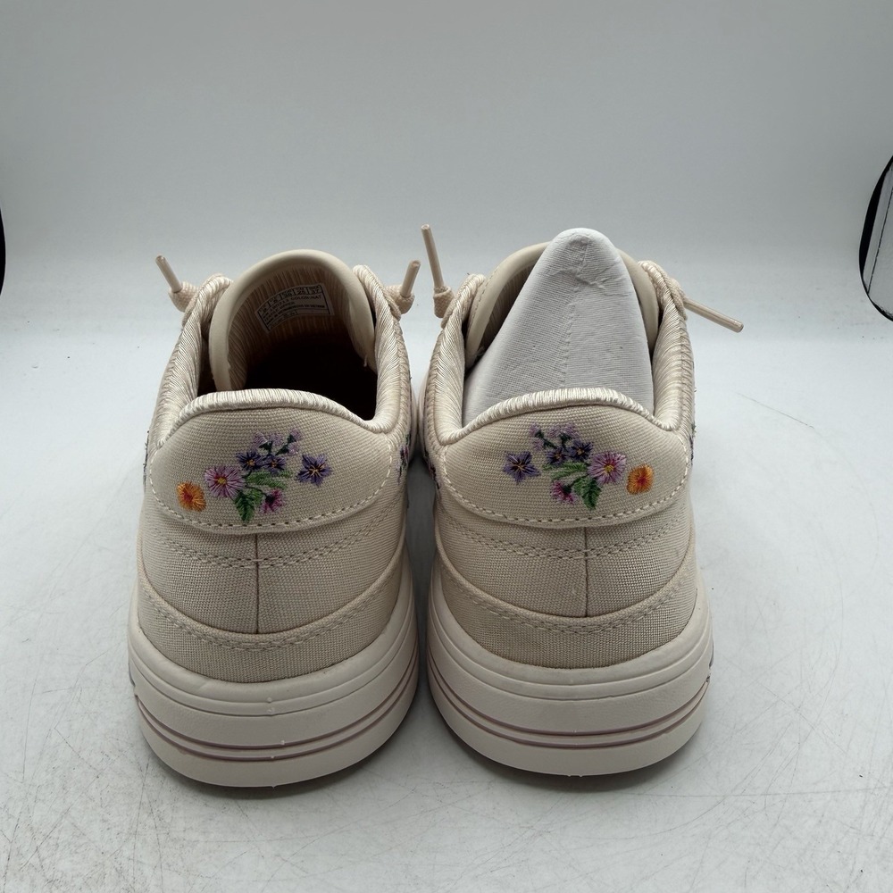 Skechers Arch Fit Arcade Subtle Bouquet Shoes Womens Sz 8 Natural Floral Slip On - Picture 8 of 11